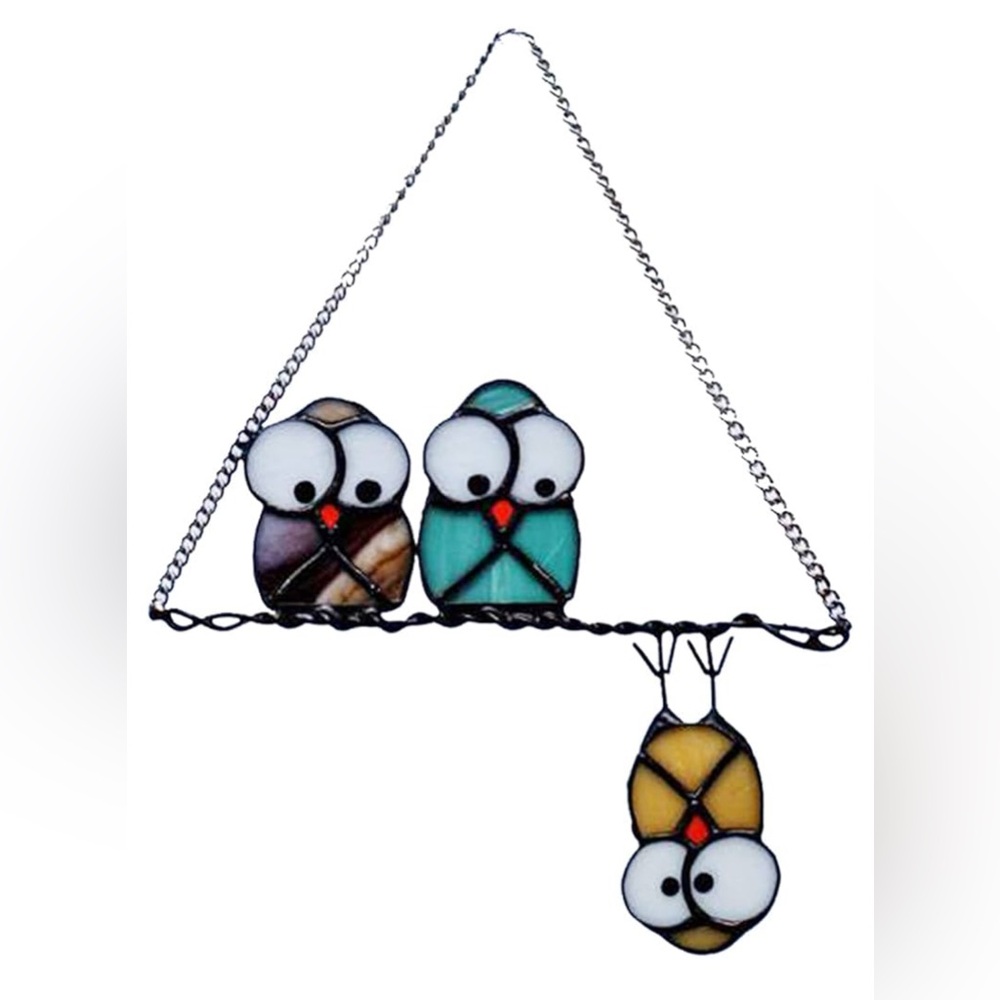 Multicolor Owl Window/Wall Hanger